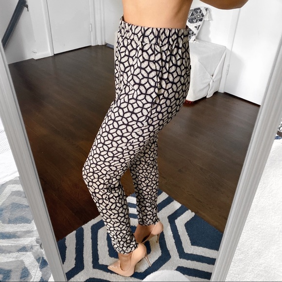 ๐ค VERO MODA BLACK TAN LOOSE HIGH WAIST PANTS! - Picture 2 of 8